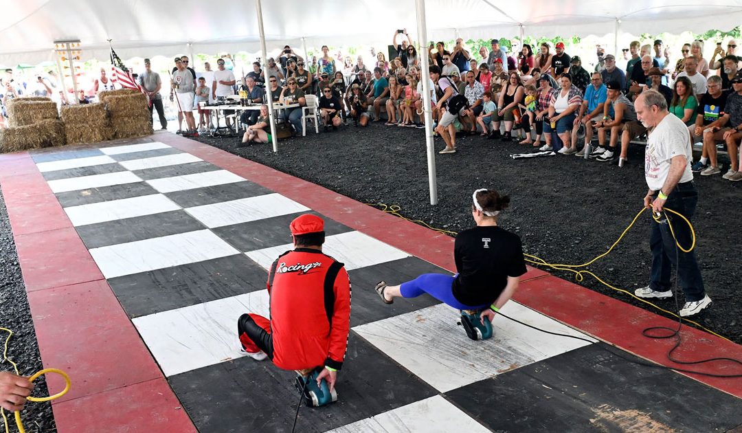 Belt Sander Race Tradition Continues at Exeter Tavern
