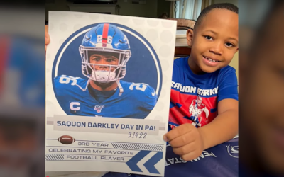 12-Year-Old Donates Footballs to Club Kids in Honor of  ‘Saquon Barkley Day’