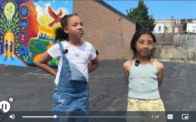 Children, volunteers unite to paint community mural at Olivet Clinton Street Club